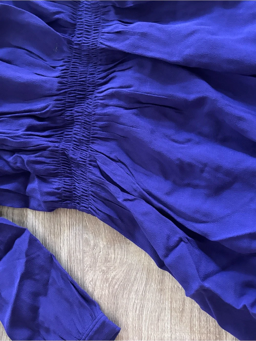 Kate Spade NY Purple Smocked Waist Mini Dress Sz 8